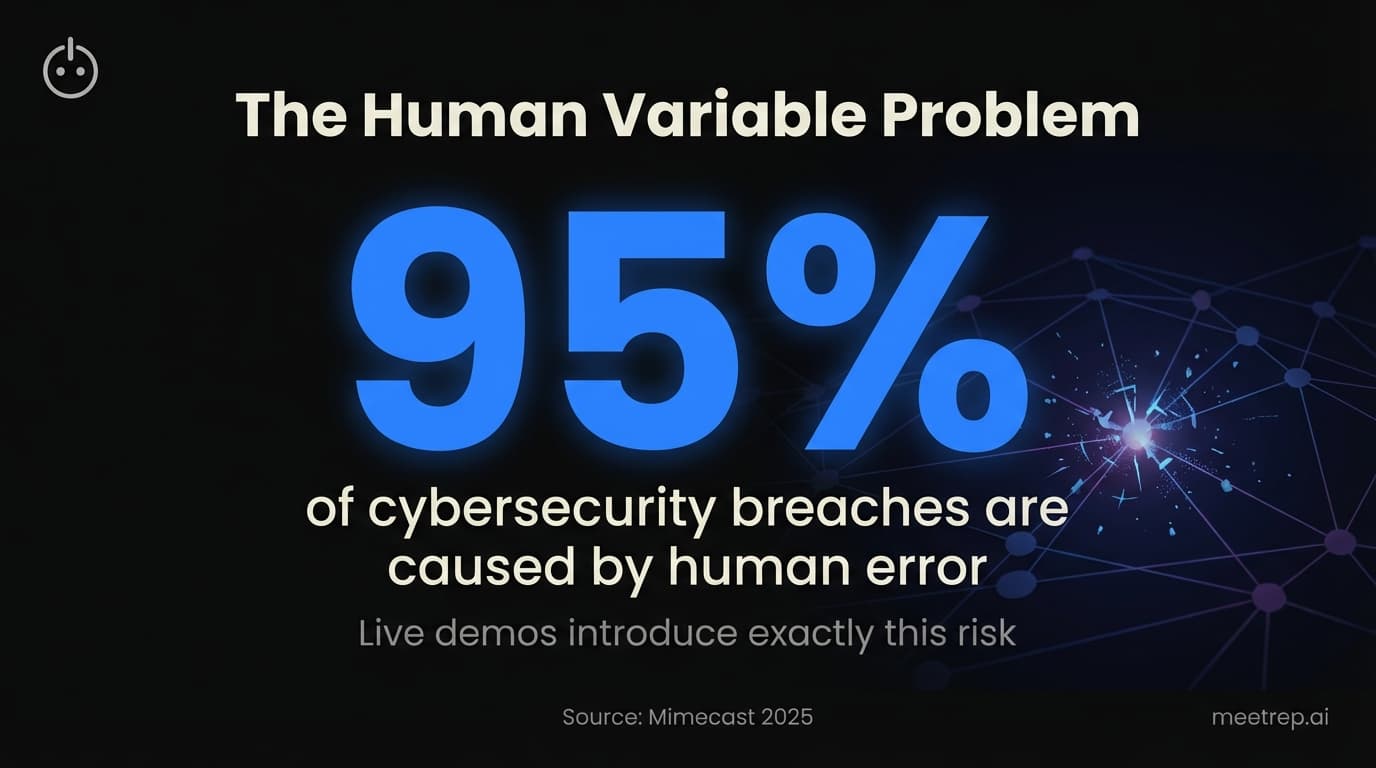95 percent cybersecurity breaches caused by human error infographic highlighting HR tech live demo security risks